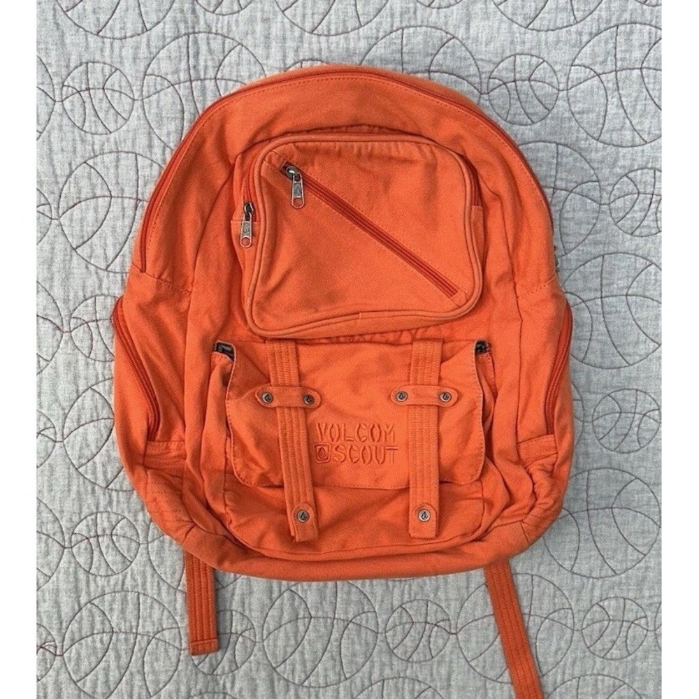 Volcom Scout Orange Cotton Backpack